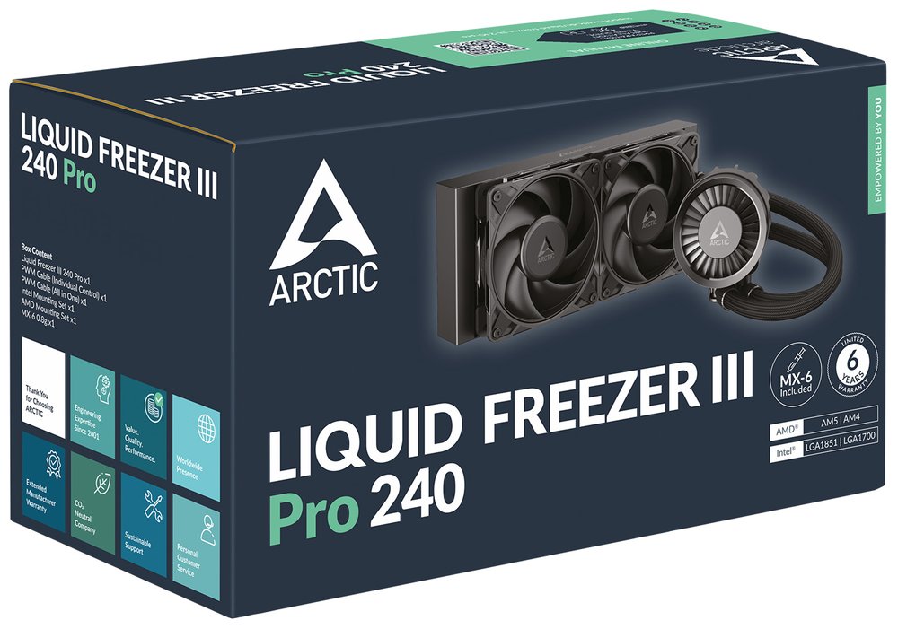 ARCTIC Liquid Freezer III Pro 240, černý