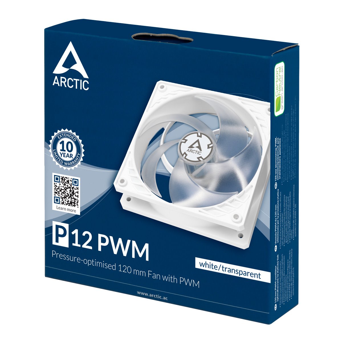 ARCTIC P12 PWM white/transparent