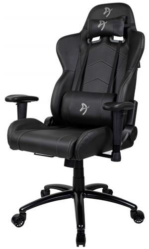 AROZZI herní židle INIZIO Black PU/ černá/ šedé logo