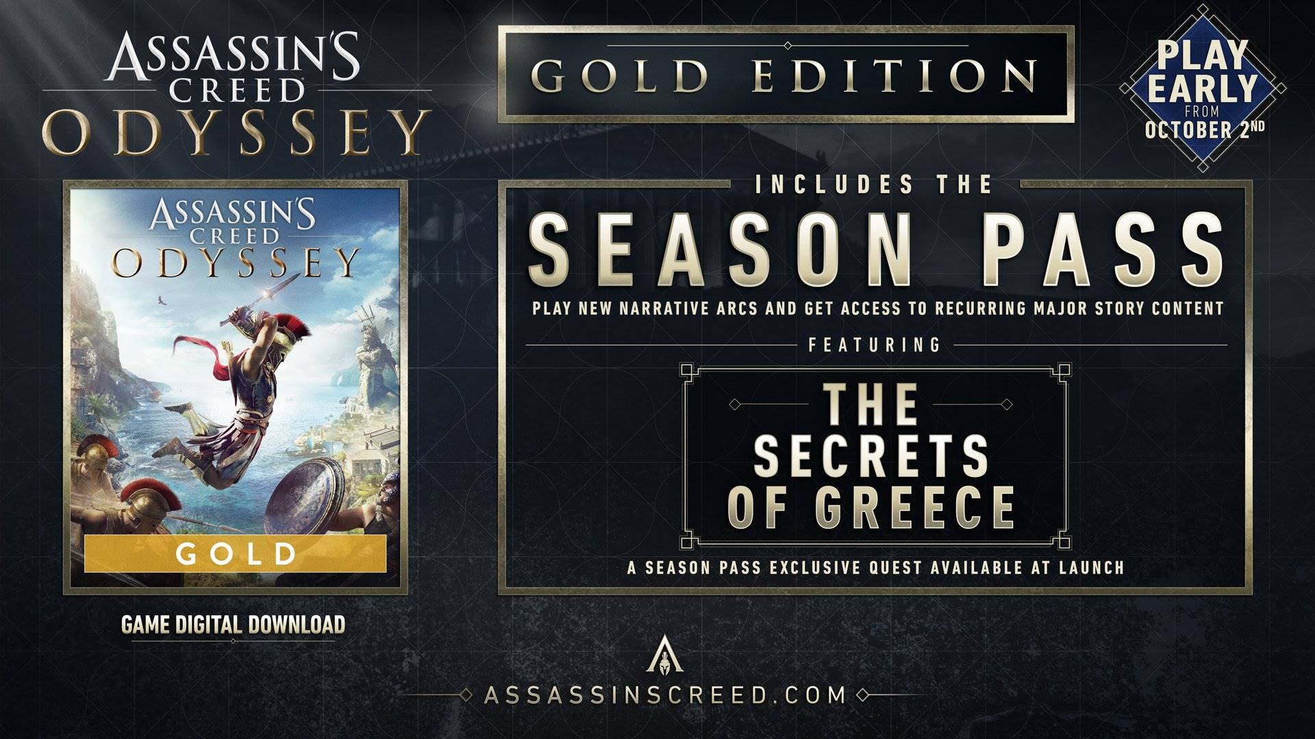 Assassins Creed Odyssey Gold Edition Xbox One elektronická licence
