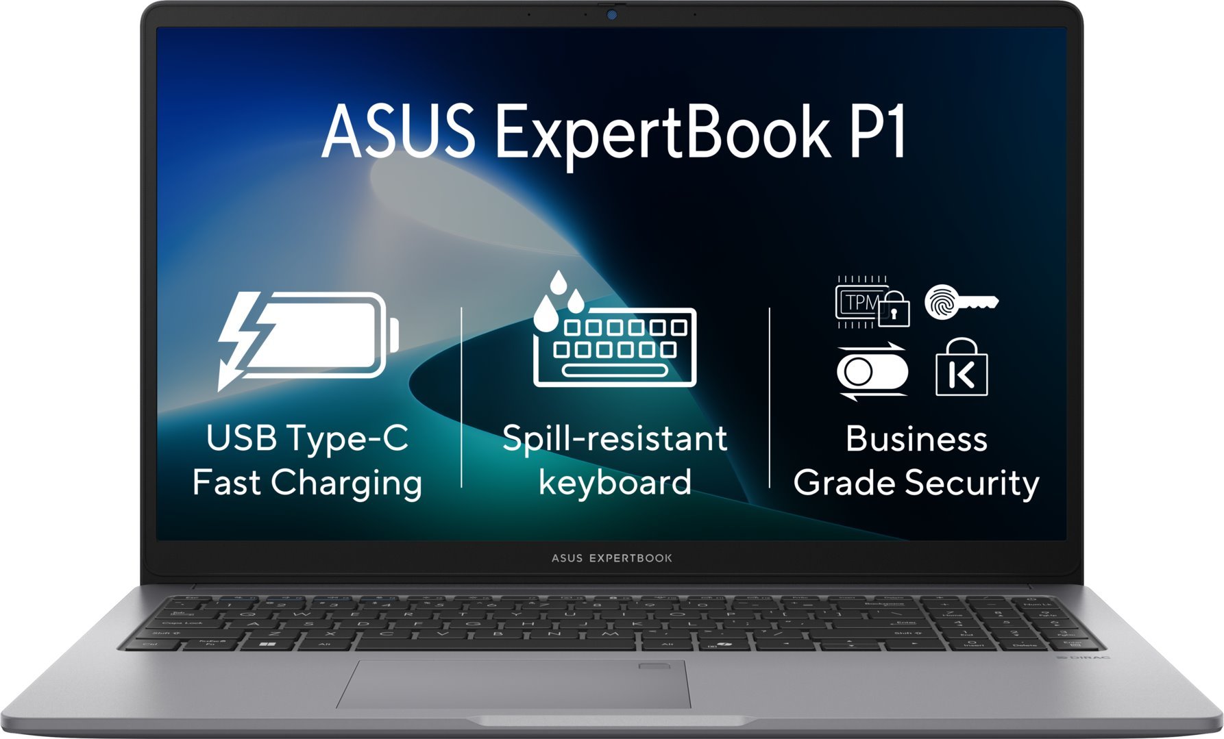 ASUS ExpertBook P1 P1503CVA-S71160X hmlistá sivá