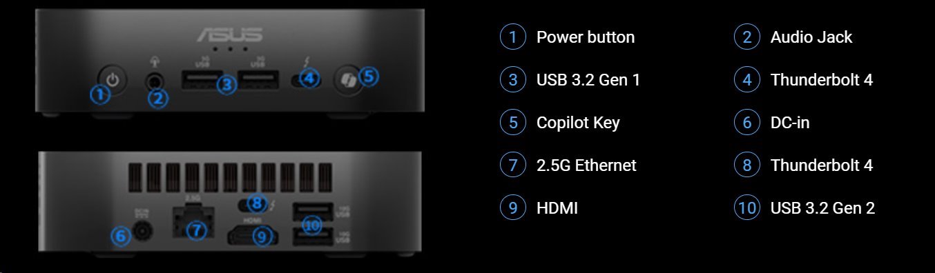 ASUS NUC 14 Pro AI RNUC14LNKU7094H2