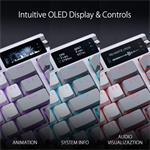 ASUS ROG AZOTH Moonlight White, mechanický, Bluetooth, USA, biely