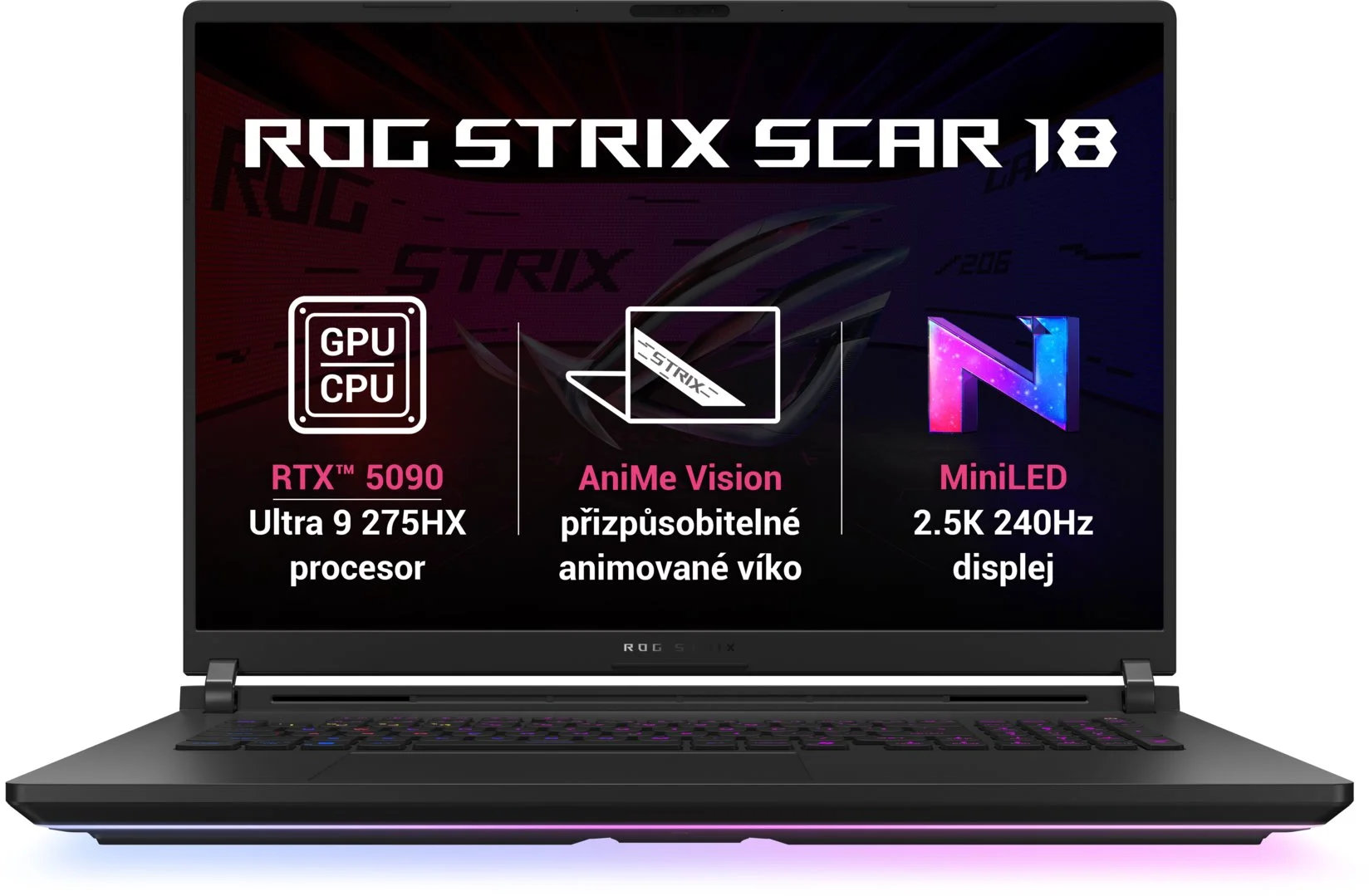 ASUS ROG Strix SCAR 18 G835LX-NEBULA005X Off Black