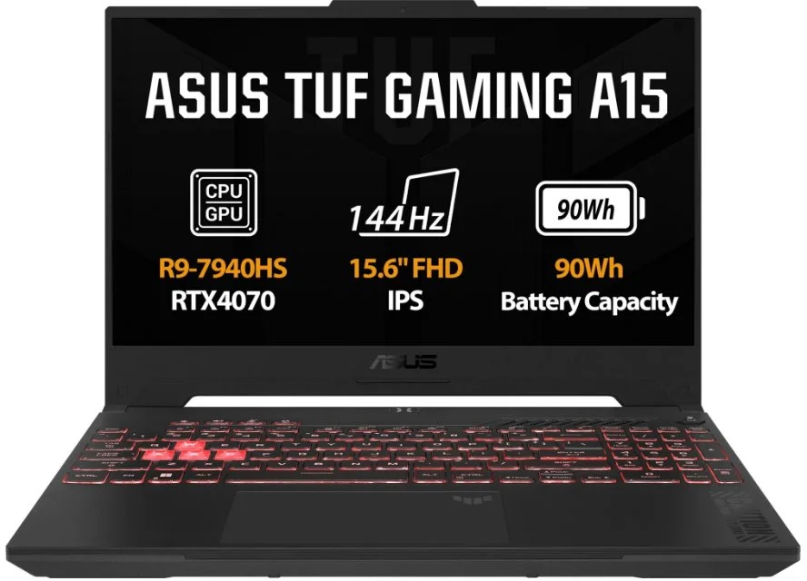 ASUS TUF Gaming A15 FA507XI-LP028 Jaeger Gray metalická