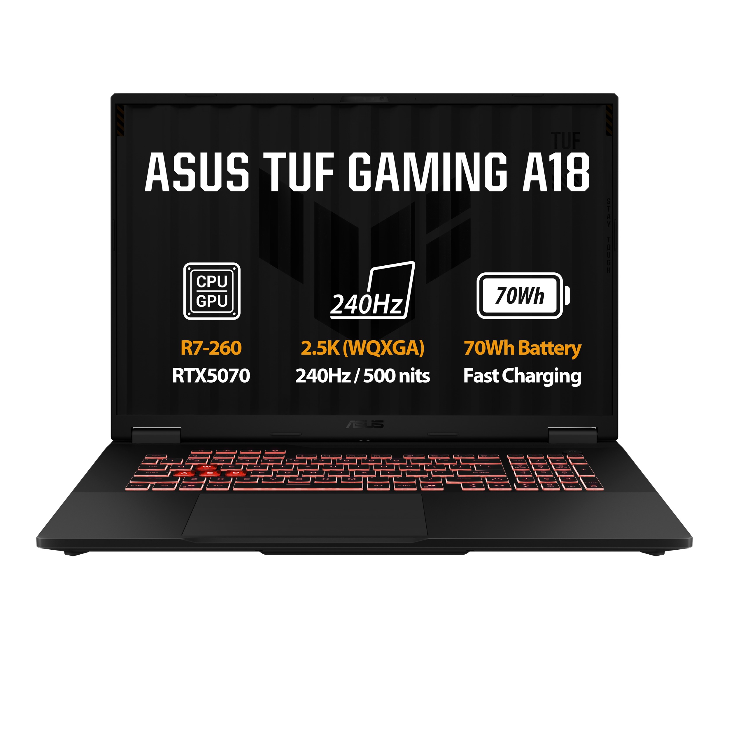 ASUS TUF Gaming A18 FA808UP-S9086WZ Jaeger Gray (bez adaptéru)
