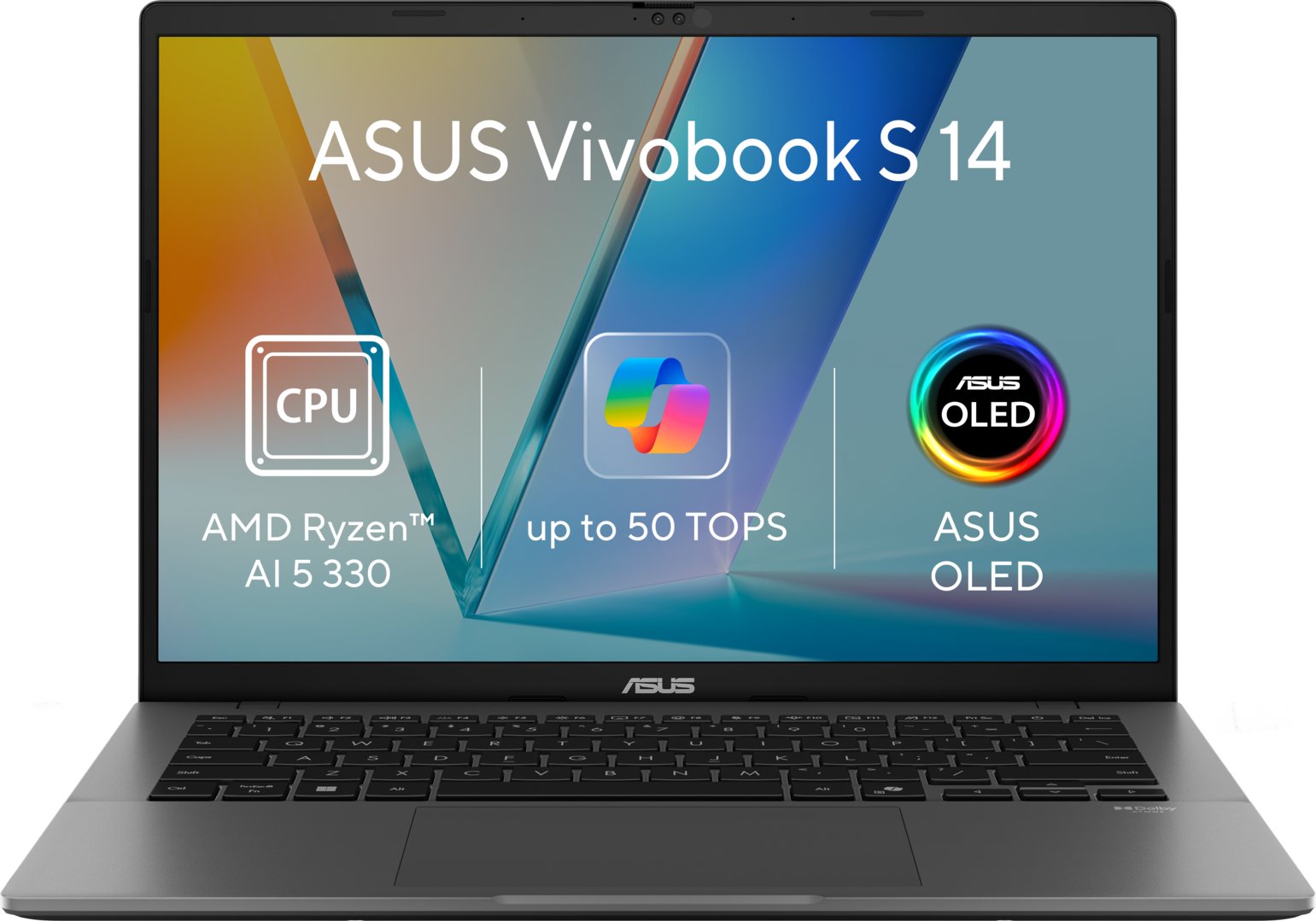 ASUS Vivobook S14 M3407KA-OLED115Z matná šedá (bez napájacieho adaptéra)