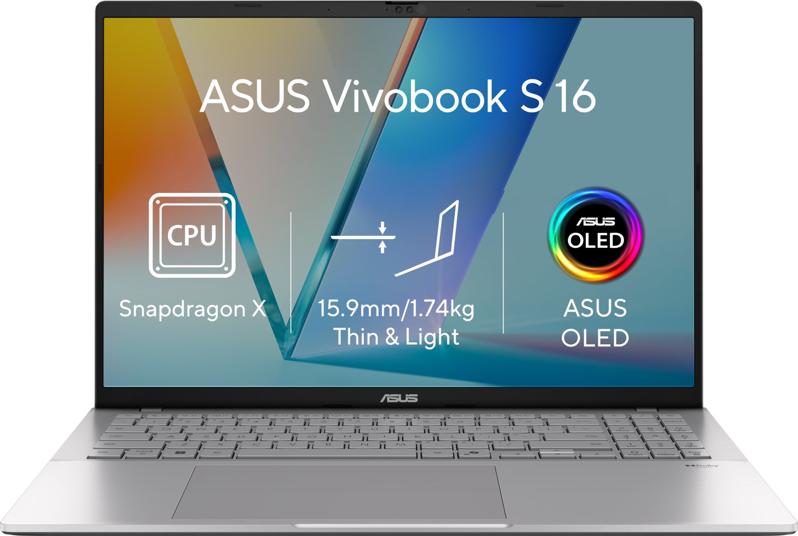 ASUS Vivobook S16 S3607QA-OLED111WZ Cool Silver (bez adaptéru)