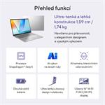 ASUS Vivobook S16 S3607QA-PL019W Cool Silver kovový