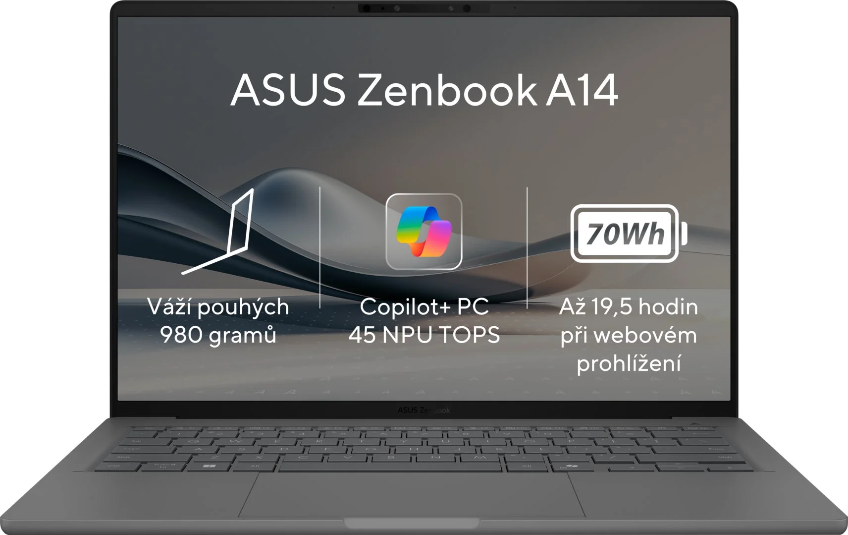 ASUS Zenbook A14 OLED UX3407RA-OLED027X Iceland Gray