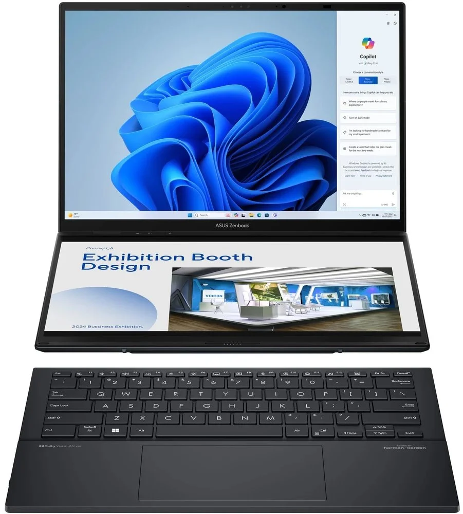 ASUS Zenbook Duo OLED UX8406MA-OLED085X Inkwell Gray celokovový