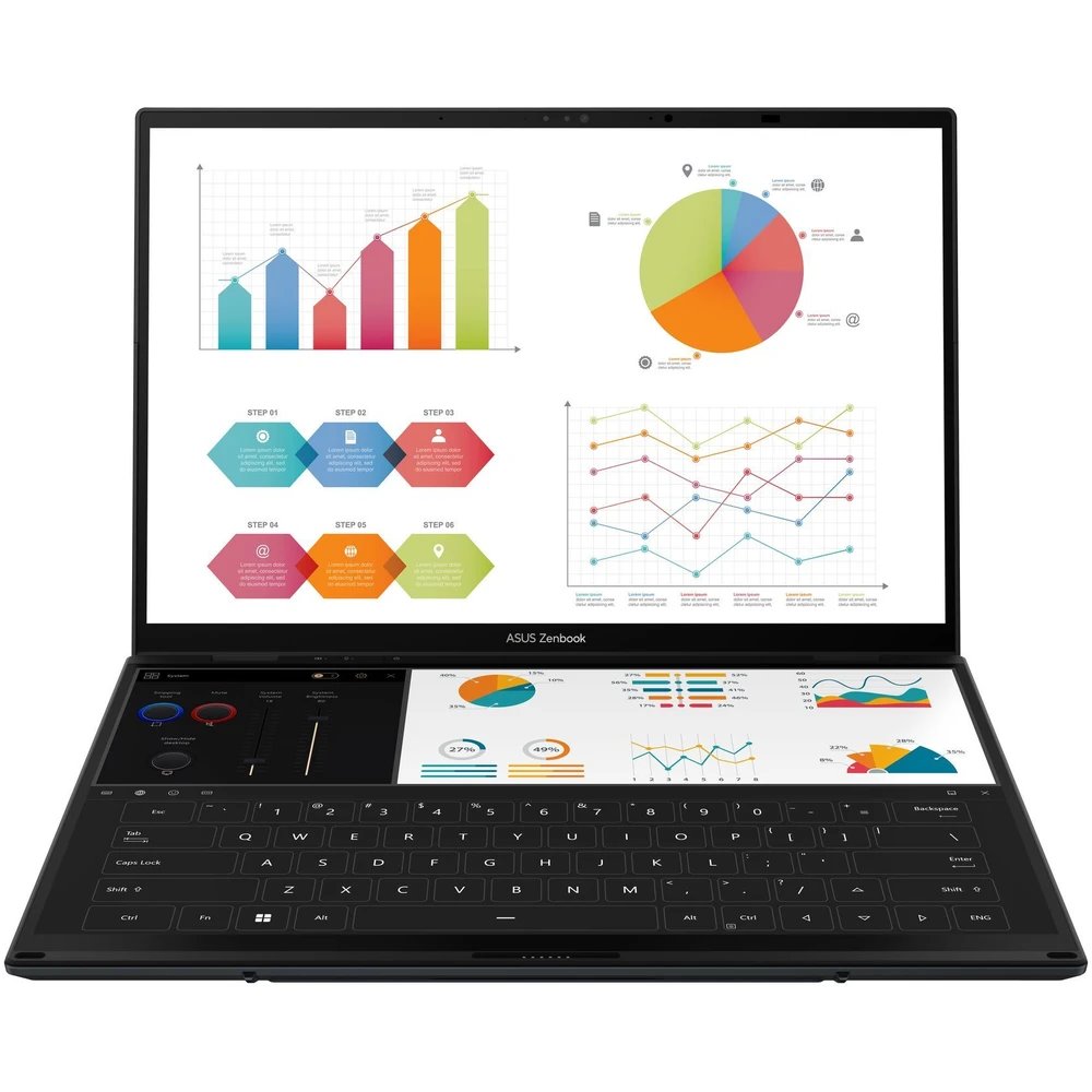 ASUS Zenbook Duo OLED UX8406MA-OLED086X Inkwell Gray celokovový