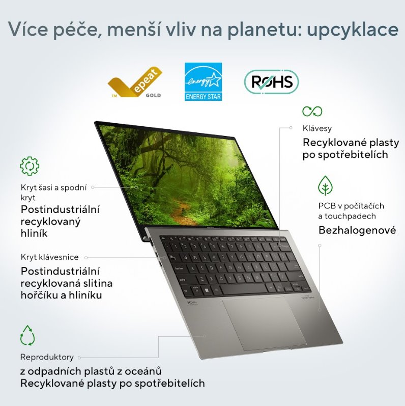 ASUS Zenbook S 13 OLED UX5304VA-OLED075W Strieborný