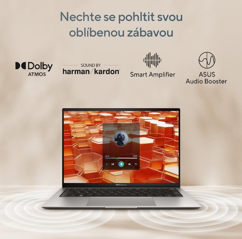 ASUS Zenbook S 13 OLED UX5304VA-OLED075W Strieborný