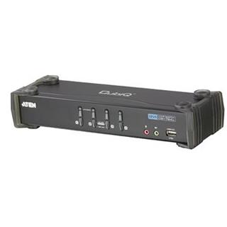 ATEN 4-port DVI KVMP USB, 2port USB HUB, audio, 1.2m káble CS-1764A