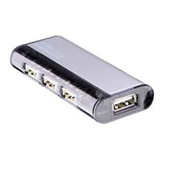 ATEN UH-284 USB 2.0 HUB 4-portový bez napájení magnetický - stříbrný