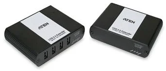 ATEN USB 2.0 predlžka 4portovým hubom 100m Cat5 kábla UEH-4002