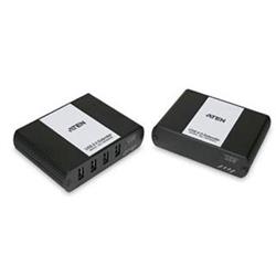 ATEN USB 2.0 prodlužka s 4portovým hubem do 100m po Cat5 kabelu