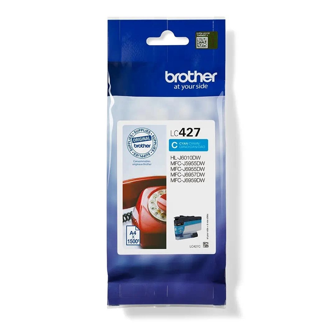 Atrament Brother LC-427C, azúrový, 1500 str./min - originálny