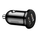 Autonabíječka Baseus Grain Pro 2x USB 4.8A (černá)