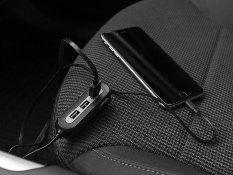 AVACOM CarHUB nabíjačka do auta 5x USB výstup, čierna NACL-CH5X-KK