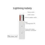 AVACOM MFI-120W Kábel USB na Lightning, certifikácia MFi, 1,2 m, biely