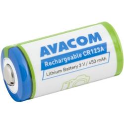 AVACOM nabíjací fotobatérie CR123A, CR23, DL123A Li-Fe 3V 500mAh 1.5Wh DICR-R123-450
