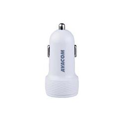 Avacom nabíječka do auta s dvěma USB výstupy 5V/1A - 3,1A, bílá NACL-2XWW-31A - Nabíječky