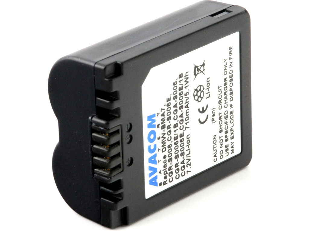AVACOM Panasonic CGA-S006, DMW-BMA7, Leica BP-DC5 Li-Ion 7.2V 710mAh 5.1Wh DIPA-S006-174