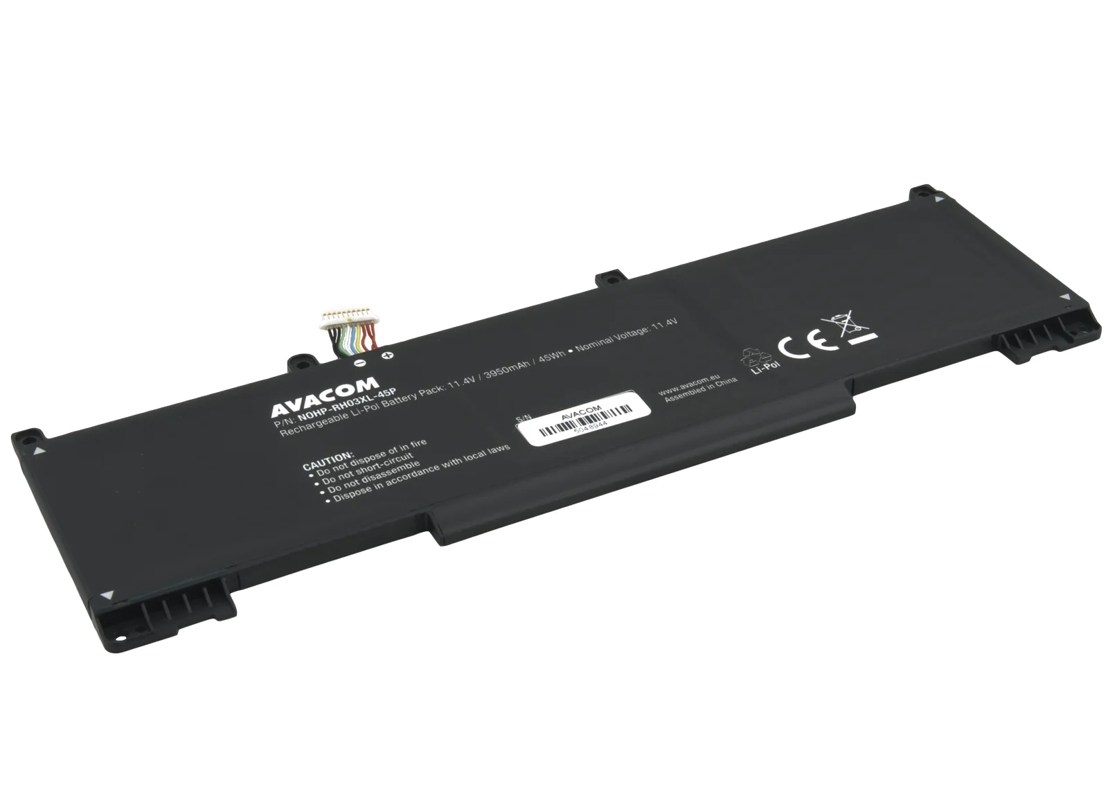 Avacom pro HP Probook 430, 440, 450 G8 RH03XL Li-Pol 11,4V 3950mAh 45Wh