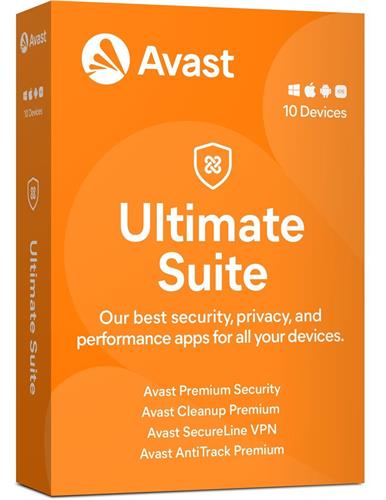 Avast Ultimate (Multi-Device), 10 zařízení, 2 roky, ESD
