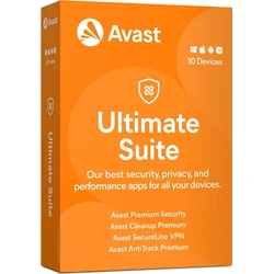 Avast Ultimate (Multi-Device), 10 zařízení, 2 roky, ESD