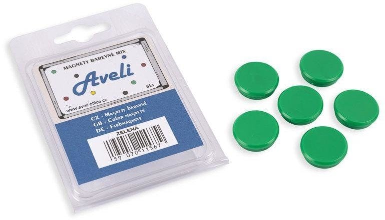 Aveli set magnetů, 4ks, zelená barva