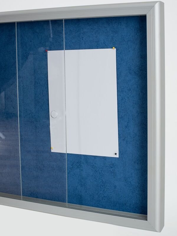 Aveli Vitrína informační modrá, 6xA4