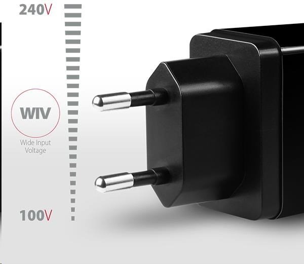 AXAGON ACU-DS16, SMART nabíjačka do siete
