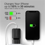 AXAGON ACU-PD20, 20W sieťová nabíjačka, 1x port USB-C, PD3.0/PPS/QC4+/AFC/Apple, čierna