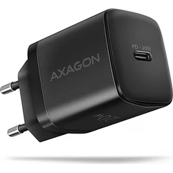 AXAGON ACU-PD20, 20W sieťová nabíjačka, 1x port USB-C, PD3.0/PPS/QC4+/AFC/Apple, čierna
