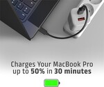 AXAGON ACU-PQ100W, GaN nabíječka do sítě 100W, USB-A + USB-C, PD3.0/PPS/QC4+/SFC2.0/Apple, bílá