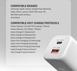 AXAGON ACU-PQ100W, GaN sieťová nabíjačka 100 W, USB-A + USB-C, PD3.0/PPS/QC4+/SFC2.0/Apple, biela