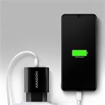 AXAGON ACU-QC18, 18W sieťová nabíjačka, 1x port USB-A, QC3.0/AFC/Apple, čierna