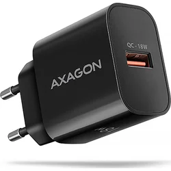 AXAGON ACU-QC18, 18W sieťová nabíjačka, 1x port USB-A, QC3.0/AFC/Apple, čierna
