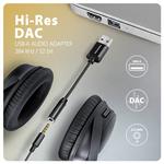 AXAGON ADA-HA, audio adaptér USB-A na 3,5 mm jack Hi-Res DAC, 384 kHz/32bit, stereo