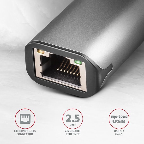 AXAGON ADE-25R USB-A 3.2 Gen 1 - 2,5 Gigabit Ethernet