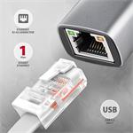 AXAGON ADE-TXPD, USB-C 3.2 Gen 1 - Gigabitová sieťová karta, Asix AX88179, PD 100W, automatická inštalácia