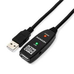 AXAGON ADR-205, USB 2.0 A-M -> A-F aktivní prodlužovací / repeater kabel, 5m