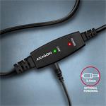 AXAGON ADR-220B, aktívny prepojovací kábel USB 2.0 A-M -> B-M, 20 m