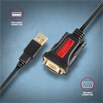 AXAGON ADS-1PSN, USB-A 2.0 - sériový RS-232 adaptér / kabel 1.5m