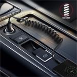 AXAGON BUCM-AM20TB, TWISTER kábel USB-C <-> USB-A, 1,1 m, USB 2.0, 3A, ALU, tpe, čierny