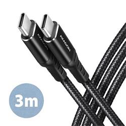 AXAGON BUCM-CM30AB, HQ kabel USB-C <-> USB-C, 3m