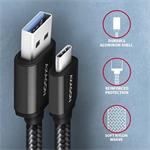 AXAGON BUCM3-AM10AB, SPEED kábel USB-C USB-A, 1m, čierny